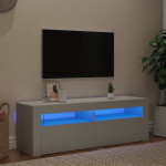 vidaXL TV omarica z LED lučkami bela 120x35x40 cm
