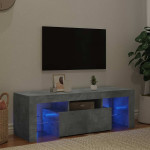 vidaXL TV omarica z LED lučkami betonsko siva 120x35x40 cm