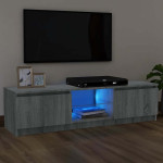 vidaXL TV omarica z LED lučkami siva sonoma 120x30x36 cm