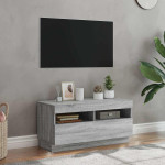 vidaXL TV omarica z LED lučkami siva sonoma 80x35x40 cm