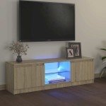 vidaXL TV omarica z LED lučkami sonoma hrast 120x30x36 cm