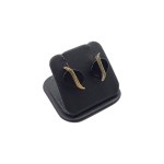 (12611) Zlati uhani "ONIX" 14K 585/1000; masa=2.20g