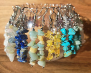 Ugodno  prodam nove uhane poldragi kamen in kristal