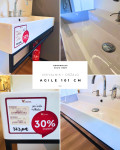 Odprodaja eksponata - Umivalnik + držalo Agile 101 cm