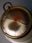 Anker 17 Jewels Roxy, 18K pozlata, čudovita žepna ura, deluje