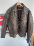Vintage 100% usnjena jakna motoristična biker leather jacket xl