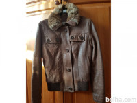 Jaklna Usnjena s krznom