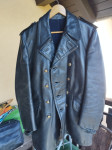 Vintage usnjena vojaška jakna