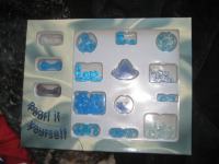 Paket modrih perlic za ustvarjanje