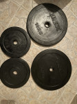 Gumirani utežni koluti 2x5kg, 2x10kg