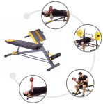 Fitnes klop z molitvenikom ter negativnim naklonom HMS Premium
