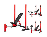 Pol-profesionalna vadbena klop arm curl + leg extension + bench press