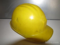 Čelada zaščitna rumena, modra