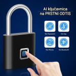 Ključavnica na prstni odtis BIOMETRIČNA pametna SMART AI ključavnice