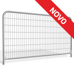 Mrežasta gradbiščna ograja, 3450 x 2000 mm, ovalna