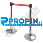 Pregradni, usmerjevalni stebriček, inox 2x