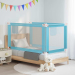 vidaXL Posteljno varovalo za malčke modro 150x25 cm blago