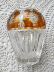 Kristalna brušena vaza, viš. 14 cm