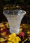 Kristalna vaza Rogaška, masivna, 21,5 x 14,8 cm