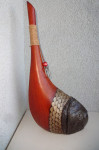 Lesena vaza 50 cm, oblika ribe