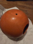 Oranžna keramična vaza "bowlling" iz 60' let