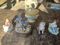 set iz porcelana, posoda okrasje glazbena skrinja