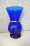 Vaza iz modrega stekla 9,5 cm