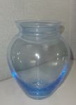 Vaza modro steklo, 17,5 cm