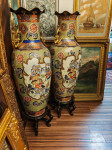 2 starinski kitajski veliki talni vazi. Ročno poslikane