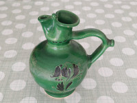 GLINENA PIŠČAL,VAZA IZ GLINE,ZELENE BARVE