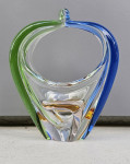 Košara Frantisek Zemek Mstisov Rhapsody,  steklena košara, ročno izdel