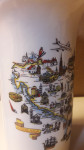 Porcelan vaza, zemljevid Jugoslavije