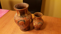 vaza, 2 vazi, večja 19 cm, manjša 13 cm