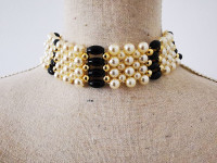 choker vintage ogrlica, ročno delo