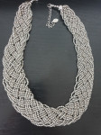 Nova indijska ogrlica v srebrni barvi