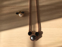 Disney Mickey Mouse komplet ogrlica in prstan