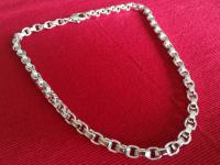 Masivna srebrna verižica 925/1000, teža 103,7g