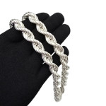 Srebrna verižica Italian Rope (XXL) 925/1000; masa=181.57g