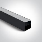LED ALU črni profili 60x60mm, dolžina 2m, proizvajalec One Light