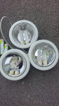 Vgradna svetila Intra Lighting, beli okvir, 3 kom