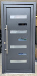 NOVO!1000x2000 in 1000x2100 PVC VRATA SALAMANDER/ANTRACIT-BELA