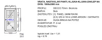VHODNA VRATA 1000x2000 - KOMBINACIJA SATINATO STEKLO + PANEL