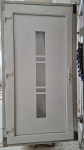 Vhodna vrata, stranska, PVC plastična bela 110 x 210 cm L in D