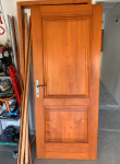 Vrata lesena polna, 200x90 s podbojem in zaključnimi letvami