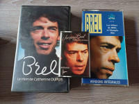 Jacques Brel  1x kaseta, 2xVHS (komplet za 10 eur)