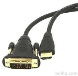 Priključni video kabel Gembird, HDMI/DVI-D, 3m