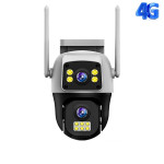 4G IP ZUNANJA VRTLJIVA KAMERA 6MP 4K, 2 KAMERI, OGLED ŽIVE SLIKE