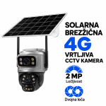 Solarna varnostna kamera z dvojno lečo, 4G - NAJNIŽJA CENA*