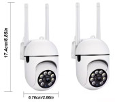 Wi-Fi kamera z IR nočnim vidom – 2 kosa, 360° (NOVO)