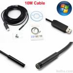 ENDOSKOPSKA KAMERA,6 LED LUČKE,10m KABLA USB,PROGRAM SNEM.